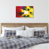 赤いチューリップフラワーキャンバス印刷 キャンバスプリント (インサイチュ (寝室))