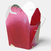 赤いチューリップフラワー取り出し特典ボックス フェイバーボックス (オープン)