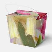 赤いチューリップフラワー取り出し特典ボックス フェイバーボックス (裏面サイド)