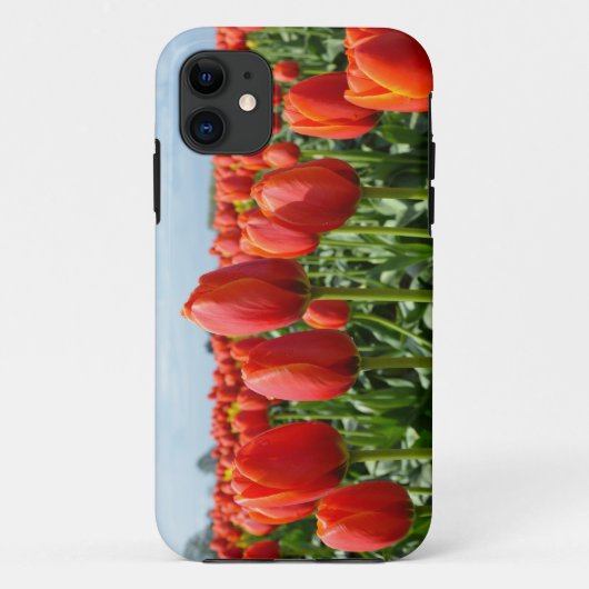 赤いチューリッププリントiphone 5カバー Case-Mate iPhoneケース (裏面)