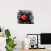 赤いチューリップポスター ポスター (ホームオフィス)