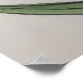 赤いチューリップ水色の花 ポスター (角)