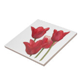 赤いチューリップ花 タイル (側面)