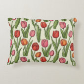 赤いチューリップ アクセントクッション (裏面)
