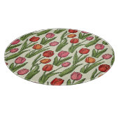 赤いチューリップ カッティングボード (角)