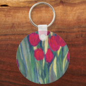 赤いチューリップ キーホルダー (正面)