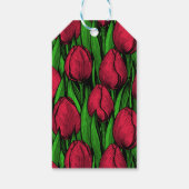 赤いチューリップ ギフトタグ (裏面)