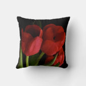 赤いチューリップ クッション (裏面)