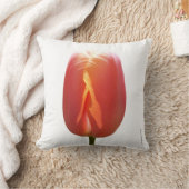 赤いチューリップ クッション (ブランケット)