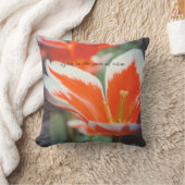 赤いチューリップ クッション (ブランケット)