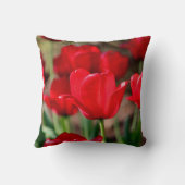 赤いチューリップ クッション (裏面)