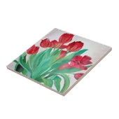 赤いチューリップ タイル (側面)