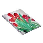 赤いチューリップ ノートブック (右側)