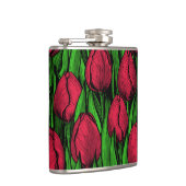 赤いチューリップ フラスク (右)