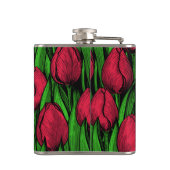 赤いチューリップ フラスク (裏面)
