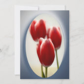 赤いチューリップ 招待状 (正面)