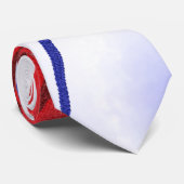 赤いチューリップ（青） ネクタイ (ロール)