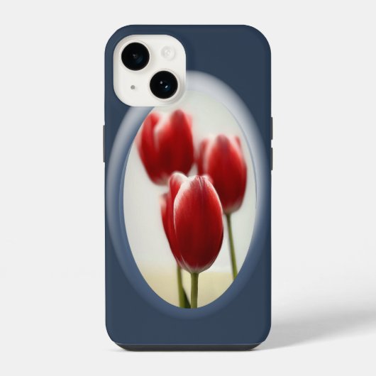 赤いチューリップ iPhoneケース (裏面)