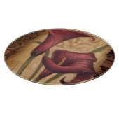 赤いチューリップI カッティングボード (角)