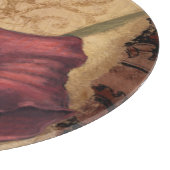 赤いチューリップI カッティングボード (角)