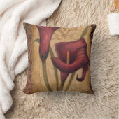 赤いチューリップI クッション (ブランケット)