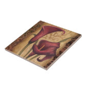 赤いチューリップI タイル (側面)