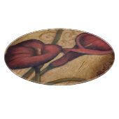 赤いチューリップII カッティングボード (角)