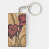 赤いチューリップII キーホルダー (裏面)