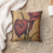 赤いチューリップII クッション (ブランケット)