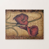 赤いチューリップII ジグソーパズル (横)