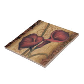 赤いチューリップII タイル (側面)