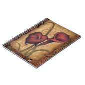 赤いチューリップII ノートブック (左側)