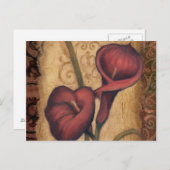 赤いチューリップII ポストカード (正面/裏面)