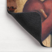 赤いチューリップII マウスパッド (コーナー)