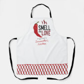 赤いチリの匂い エプロン (正面)