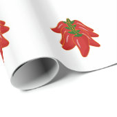 赤いチリペッパーのロゴ ラッピングペーパー (ロールコーナー)