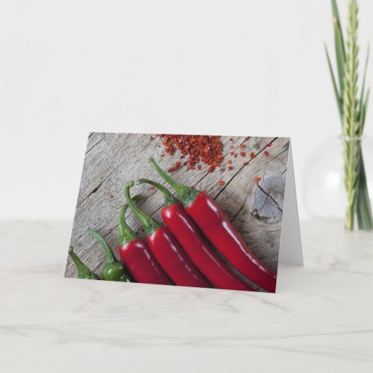 赤いチリペッパー カード (正面)