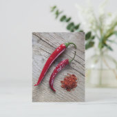 赤いチリペッパー ポストカード (スタンド正面)