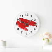 赤いチリペッパー ラージ壁時計 (ホーム)
