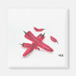 赤いチリ マグネット