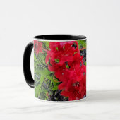 赤いツツジの花 マグカップ (正面左)