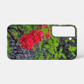 赤いツツジの花 SAMSUNG GALAXYケース (裏面横)
