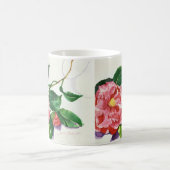 赤いツバキのマグ コーヒーマグカップ (中央)