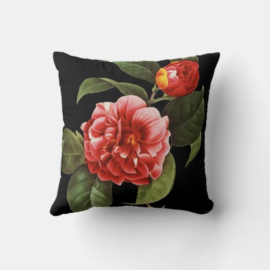 赤いツバキ1833年 クッション (裏面)