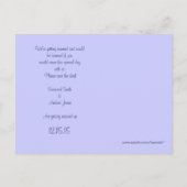 赤いツリーのパーウィンクル結婚式の日付を保存 案内ポストカード (裏面)