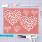 赤いティッシュペーパー 薄葉紙 (クラフト)