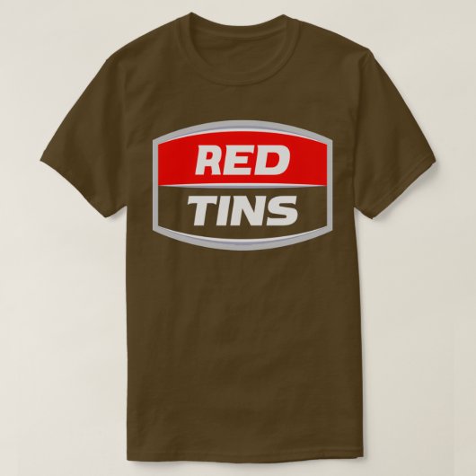 赤いティンス西エンドビールTShirt Tシャツ (デザイン正面)