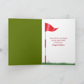 赤いティーにリタイアゴルフボール カード (内部)