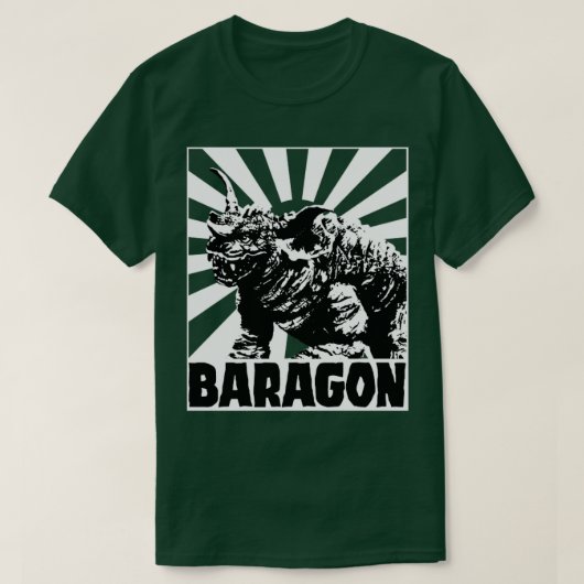 赤いティーズのBARAGON Rising sun Tシャツ (デザイン正面)