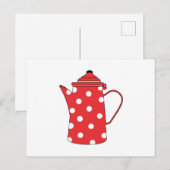 赤いティーポット ポストカード (正面/裏面)